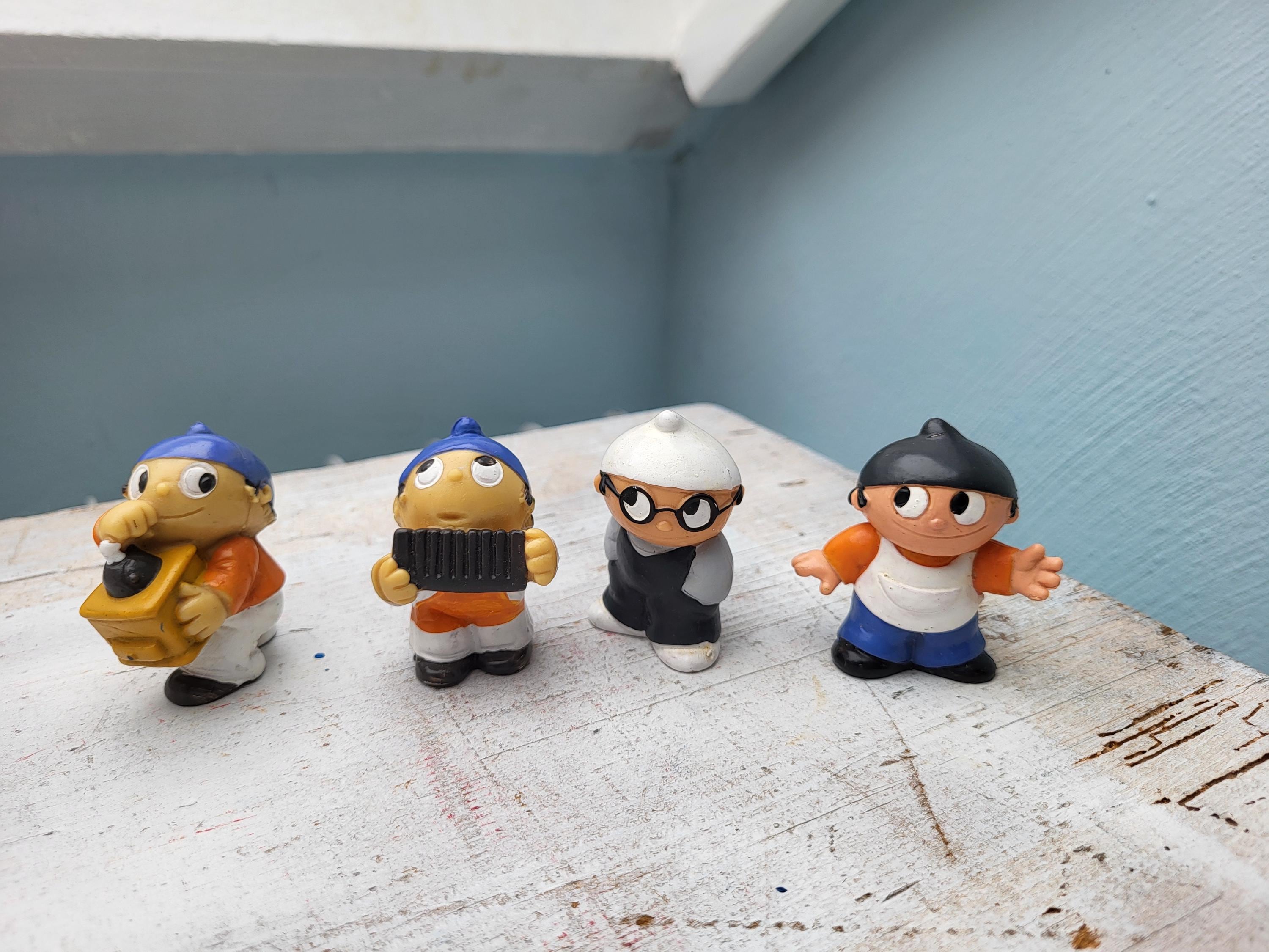 70’s Mainzelmannchen ドイツ ビンテージ ソフビTOY 3個 70's Mainzelmannchen ドイツ ビンテージ ソフビTOY 3個