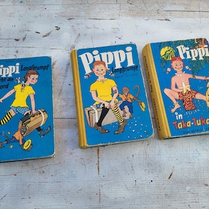 Pipi Langstrumpf vintage Bücher