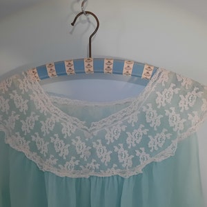 light blue babydoll vintage top image 7