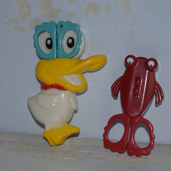 vintage Kinderschere und Magnet