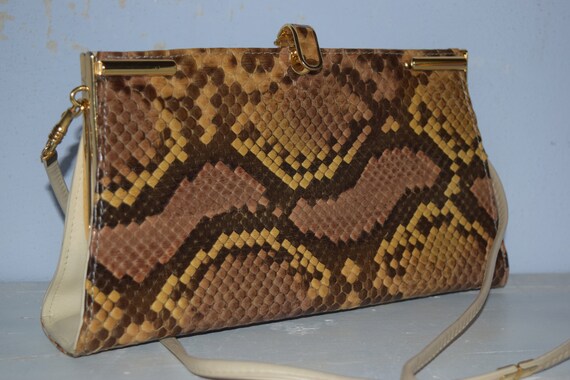 Trendy vintage leather bag from London