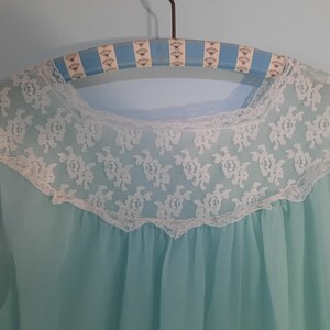 light blue babydoll vintage top image 10