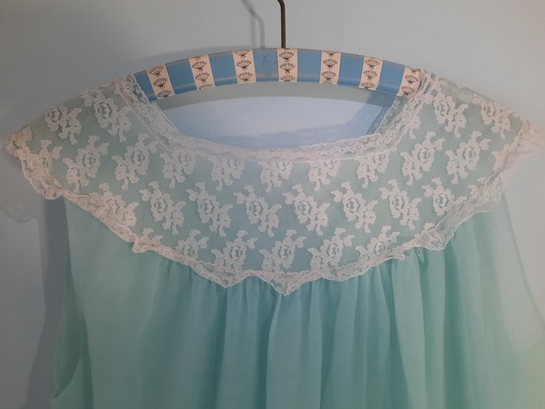 light blue babydoll vintage top image 10