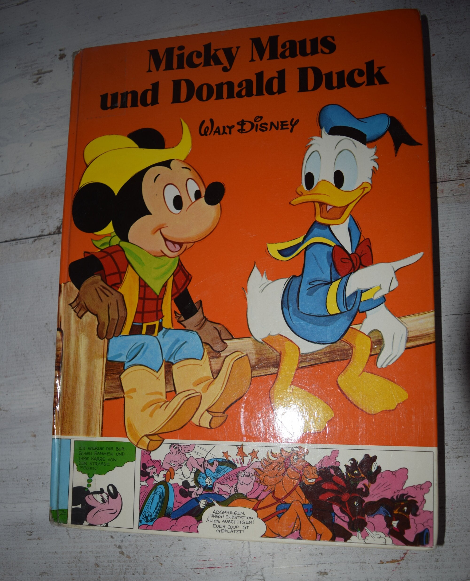 Vintage Book Mickey Mouse and Donald Duck Walt Disney