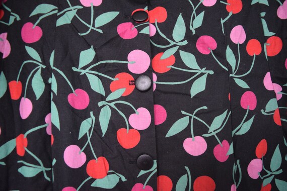 Rockabilly summer skirt with cherries - image 2