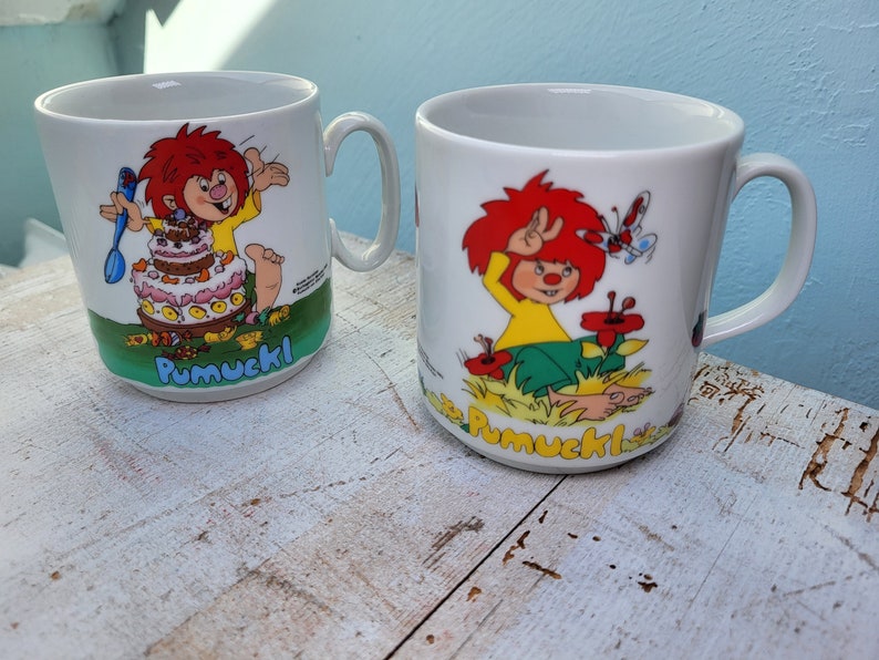 Vintage Pumuckl Porzellan Tasse, verschiedene Motive Bild 1