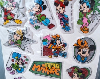 Disney vintage glitter stickers
