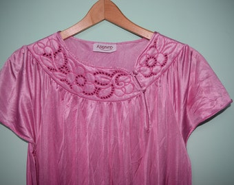 langes Vintage Nachtkleid  in Pink