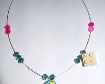 Tweety Kette, Halskette,Unikat,hochwertige Perlen,