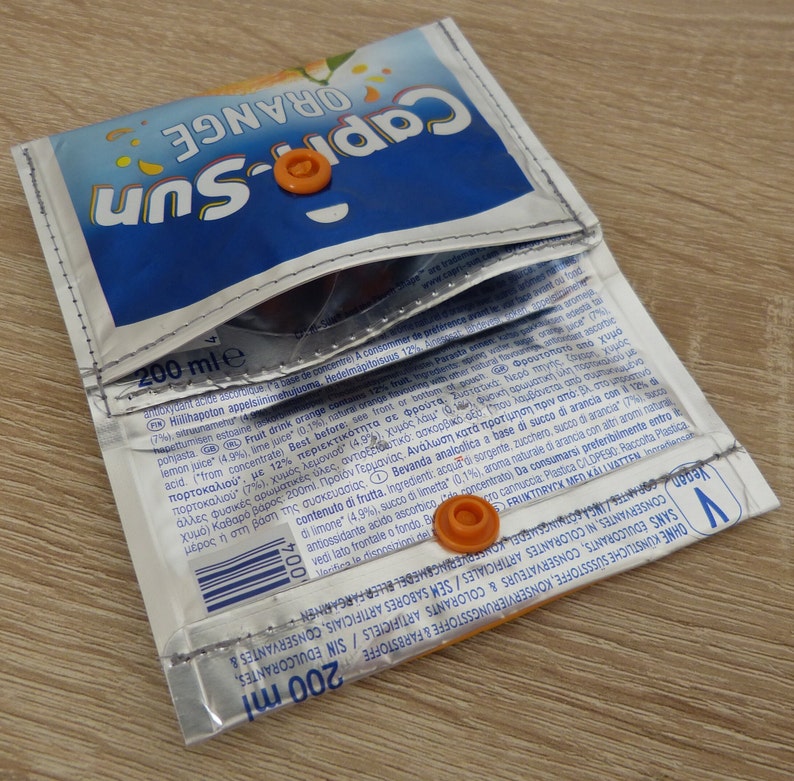 Geldbeutel aus Getränkepacks Orange image 3