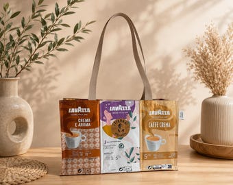 Upcyclingtasche aus Kaffeebeuteln Frl. Bunt Nr.2