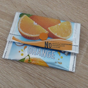 Geldbeutel aus Getränkepacks "Orange"