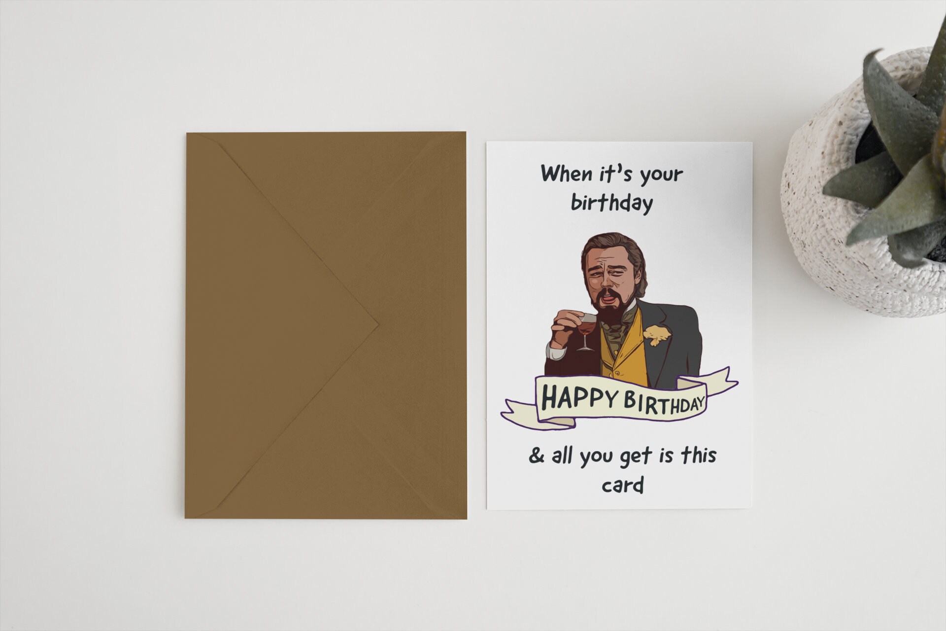 Alles Gute zum Geburtstag Karte Leonard DiCaprio Bday Karte Etsy.de