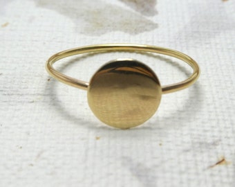 14k gold Simple, minimalistic golden ring, solid gold ring