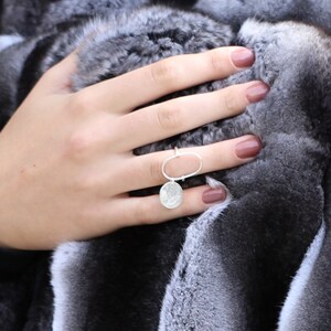 Silver moon ring, Luna Collection, sterling silver, moon ring
