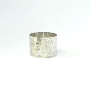 Sterling Silver Ring, Ring From Waste, Jewellery From Waste, Recycled Jewellery, Forged /Hammered Silver Ring, One Of Kind image 4