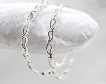 Hoop earrings, delicate handwork, goldsmith, Kathi Breidenbach