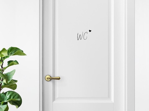 Türsticker, WC, Bad, Toilette, Plott, Homedeko, Aufkleber Gäste WC