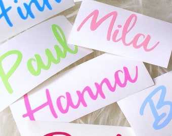 Nombre personalizado, nombre, texto personalizado para aplicación termoadhesiva, letras, personalizado, letras, película termoadhesiva, nombre para cono escolar, letras, transferencia termoadhesiva