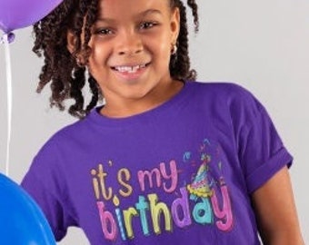 It's My Birthday Kids Shirt, Kids Birthday Shirt, Girl Birthday Shirt, Boy Birthday Shirt, Birthday Shirt, Kid Birthday, Girl Birthday
