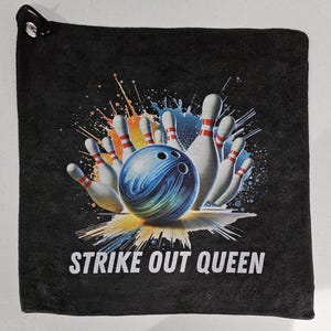 Personalized Bowling Towel: Custom Funny Gift for Bowler