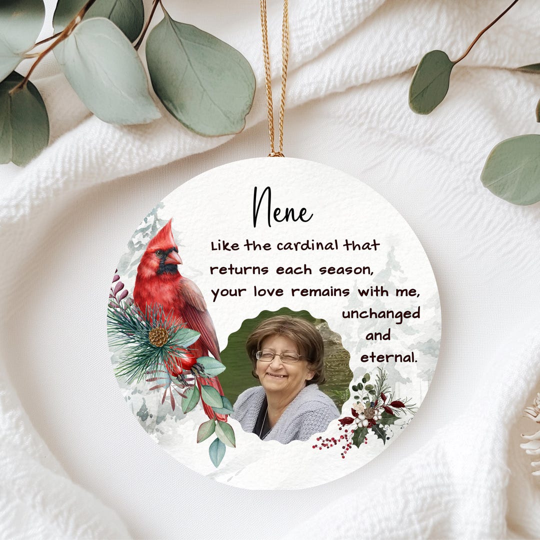 Personalized Cardinal Memorial Ornament, Sympathy Gift - Etsy