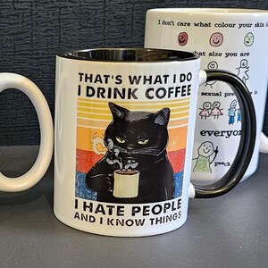 Wtchy Black Cat Coffee Mug, Vntage Cat Famlar Coffee Mug | Zazzle - View #9