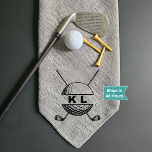 Custom Golf Towel With Kids Photo, Cool Golf Towel, Gifts For The Golfing Dad, Christmas Golf Gift