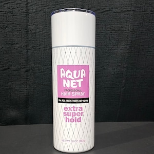Aqua Net Hairspray Tumbler Aqua Net Aqua Hairdresser Tumbler Hairdresser Gift for Hairdresser Gift for Hair Stylist 80&#39;s Tumbler 80&#39;s Cup