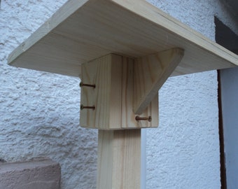 Futterhaus Montageplatte für Pfosten für meine Vogelhäuser