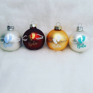 Star child Christmas bauble personalized