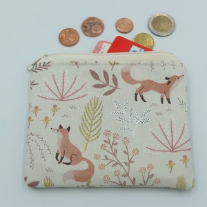 Mini Tasche Geldbeutel * Fuchs * für Geld, Karten, Erste Hilfe, Schminke, Geldbörse, Portemonnaie, Schminktasche , kleine Tasche,