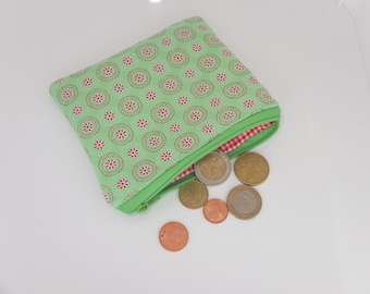 Mini porte-monnaie * Vert * pour argent, cartes, premiers secours, maquillage, portefeuille, portefeuille, trousse de maquillage, petit sac, porte-monnaie