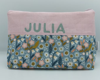 Sample bag "Julia" diaper bag, toiletry bag, toiletry bag with name, traveling with baby, traveling with child,
