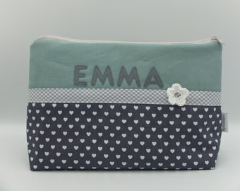 Sample bag "Emma" diaper bag, toiletry bag, toiletry bag with name, traveling with baby, traveling with child,