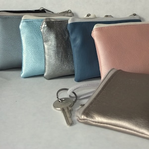 Mini Geldbörse, Schlüsseletui * Kunstleder * für Geld, Karten, Erste Hilfe, Portemonnaie, kleine Tasche, Geldbeutel,