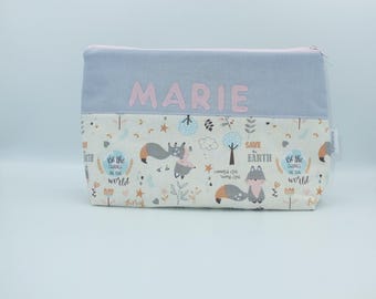 Voorbeeldtas "Marie" - luiertas, toilettas, toilettas met naam, onderweg met baby, onderweg met kind