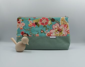 Kosmetiktasche XL * Mint Flower *