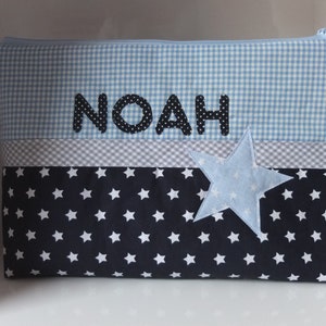 Diaper bag with name &quot;Star Dark Blue II&quot; diaper bag, toiletry bag, toiletry bag with name, with baby on the go, with child on the go,
