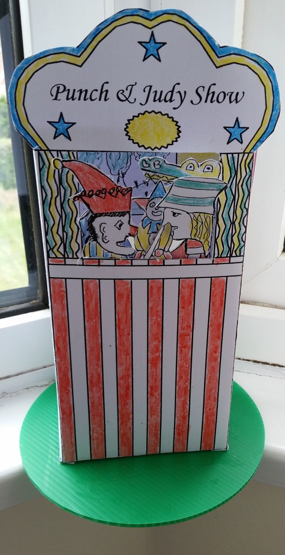 Punch and Judy Booth & 6 Puppets TEMPLATE Only Etsy