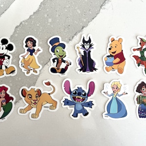 Disney character stickers - Disney Fan Art
