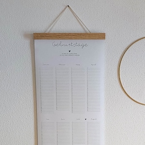 Kalender Geburtstage selbst eintragen Mona ohne Posterleiste zdjęcie 5