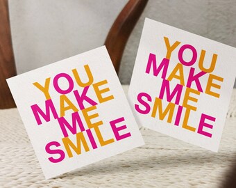 Card You Make Me Smile - "Luisa"