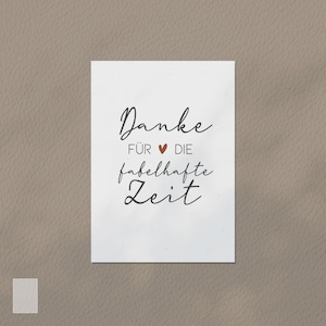 Karte • Danke fabelhafte Zeit -  "Lilly"