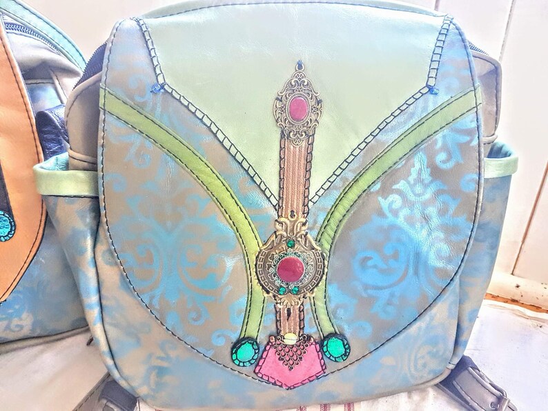 Handmade leather backpack