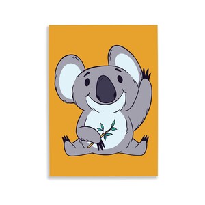 Poster Kunstdruck A3 Koala-Bär Baby Süß Deko Poster Kinderzimmer Bilder Bild