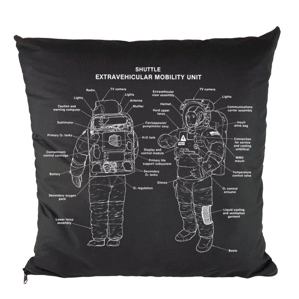 Kissen inkl. Füllung Motiv "Spacesuit" NASA Space Shuttle