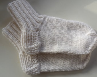 Children's knitted socks, hand-knitted with love, sole length of approx. 16 cm