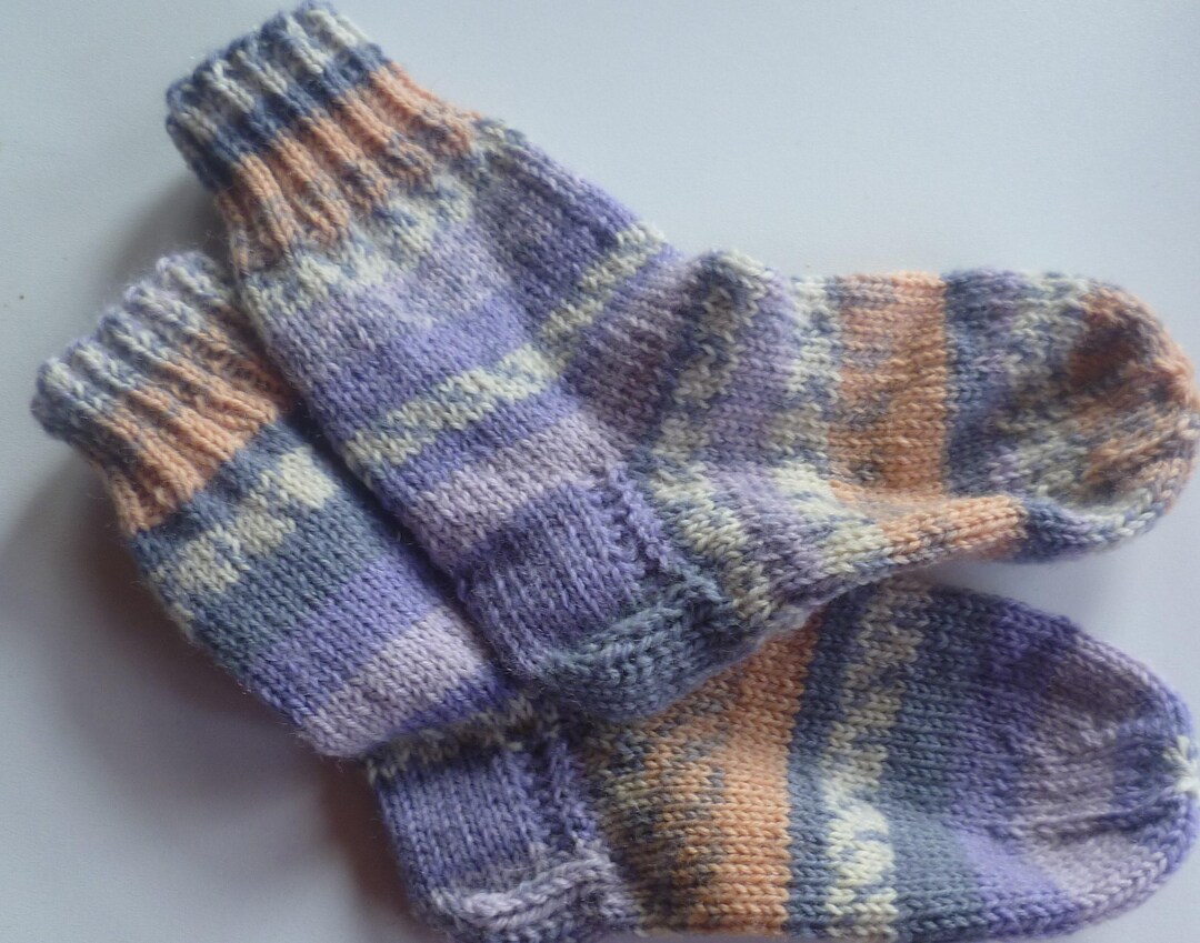 Baby Knitted Socks With a Sole Length of Approximately 11.5 Cm ...