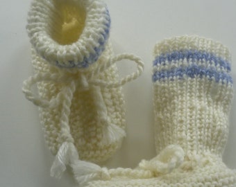 Einzelstück handgestrickte Baby-Strickschuhe